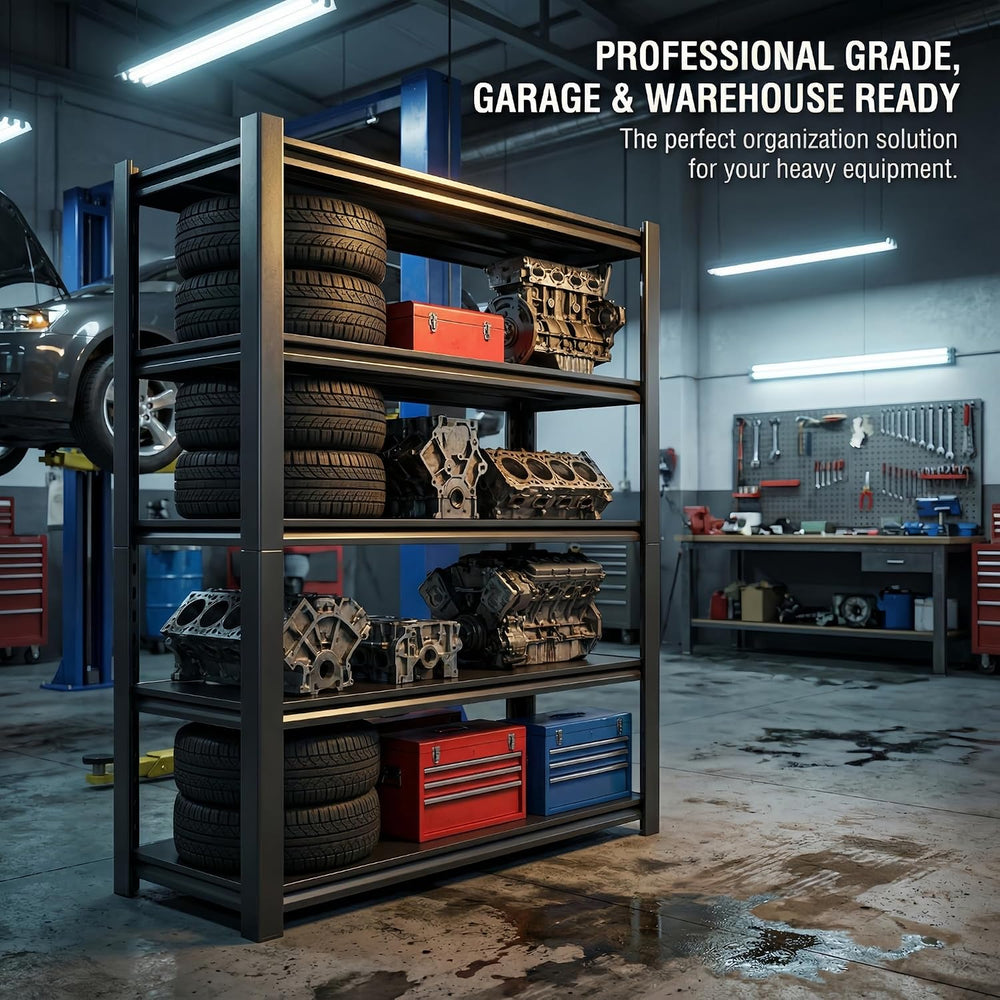 Garage Shelves,5-Tier Adjustable Shelving Units and storagefor Garage