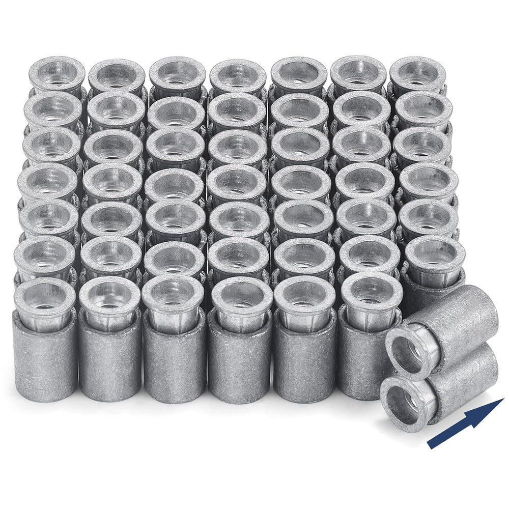 Hicarer 100 Pcs Lead Anchors for Concrete 1/4-20 Thread Hurricane Shutter