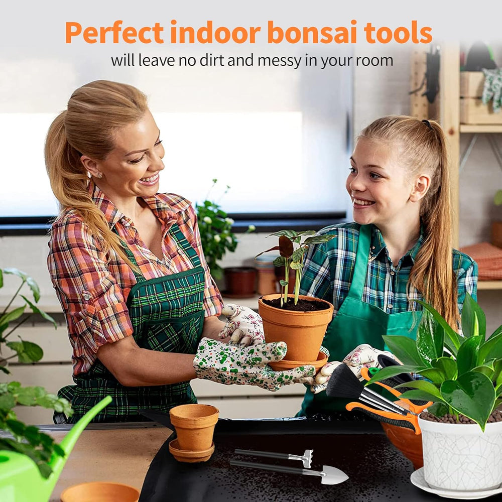 Bonsai Tools Set, 20 Pcs Gardening Succulent Tree Indoor Beginner Tool Kit, I...