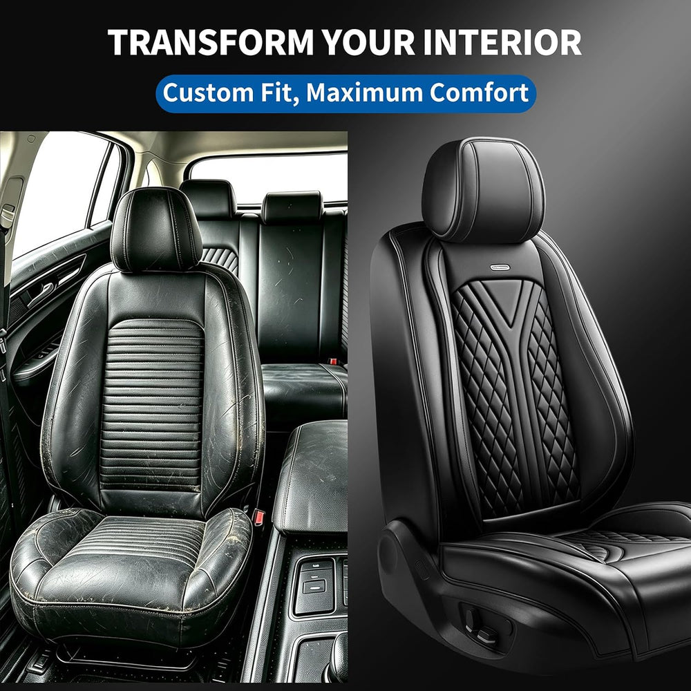 for GMC Terrain 2010-2027 Custom Fit Car Seat Covers, Black