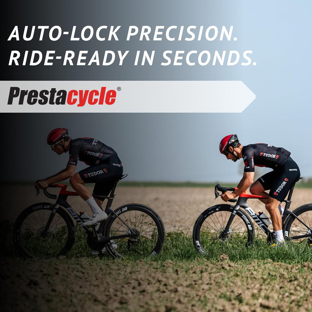 Prestacycle Pro Presta Head – Auto-Lock Bicycle Tire Pump Head for Tubeless &...