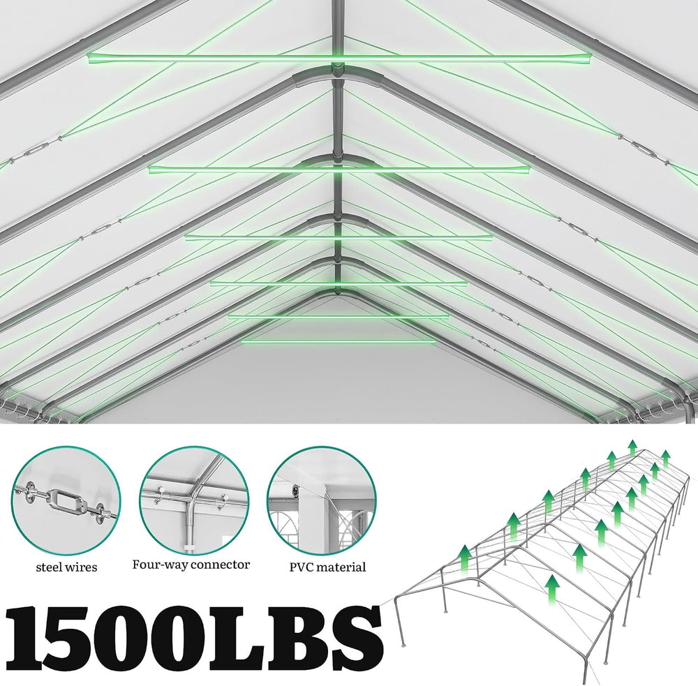 YITAHOME 20x60FT Party Tent Heavy Duty Wedding Tent Event Shelters