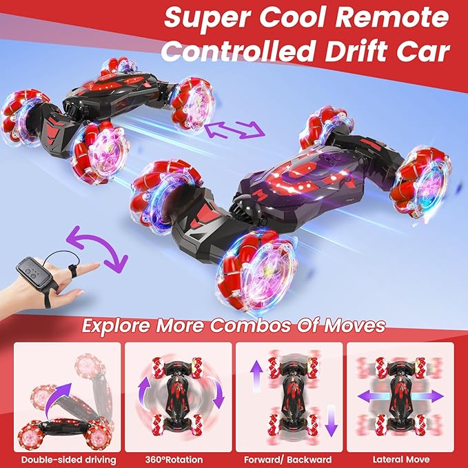 Gesture Sensing RC Stunt Car, Remote Control Car Toys