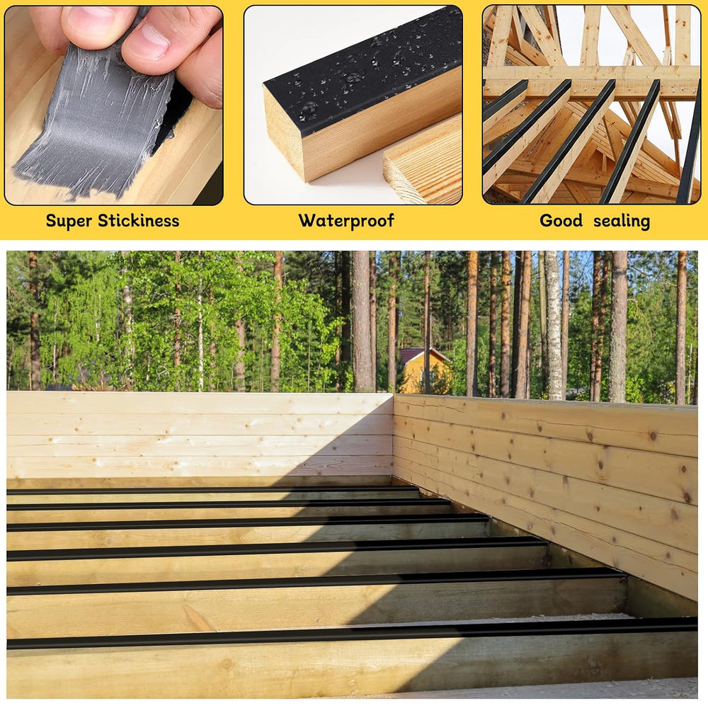 Joist Tape for Decking 2'' X 50', 4 Rolls Waterproof Deck Tape