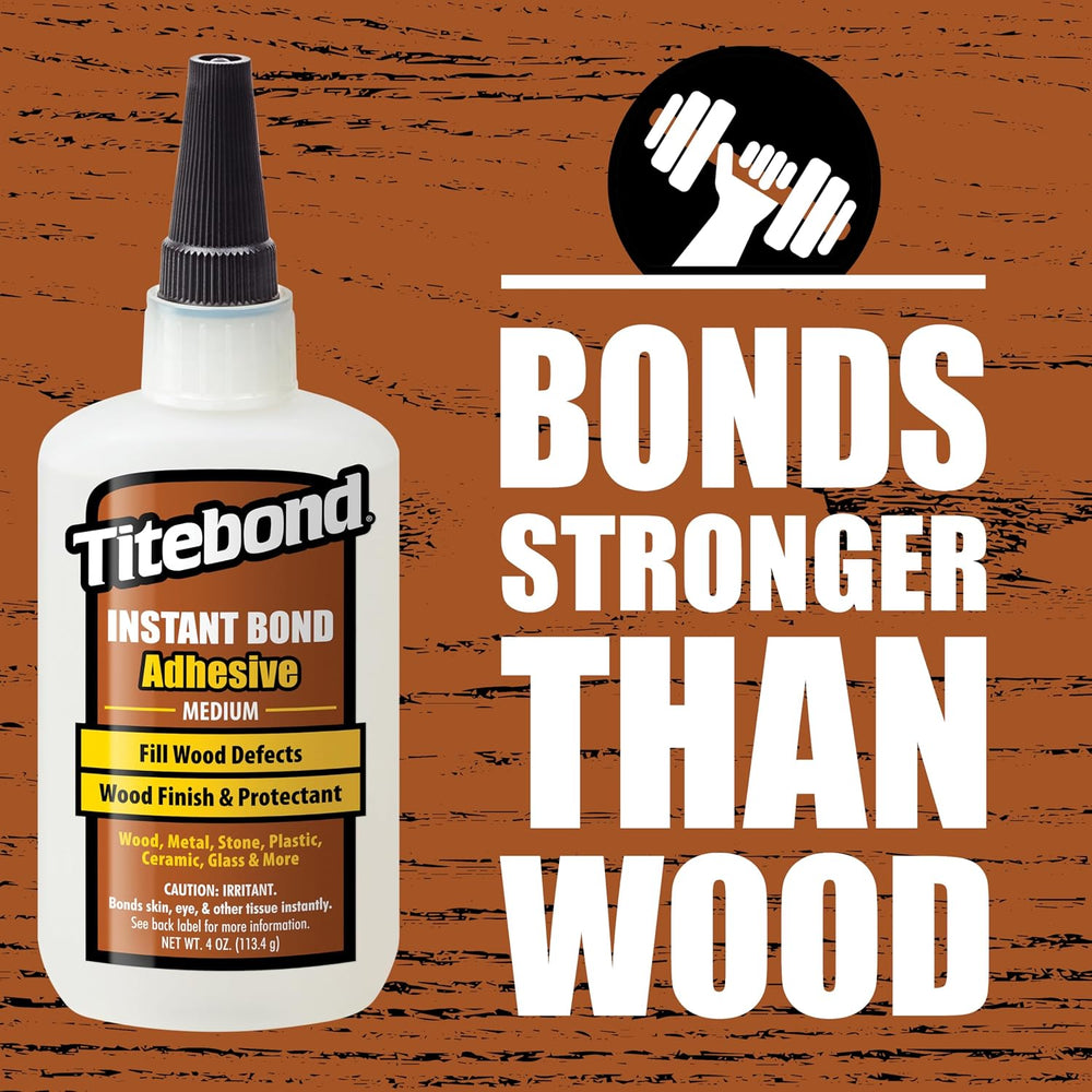 Titebond Instant Bond Medium CA Super Glue โ Ethyl Cyanoacrylate Adhesive Fil...