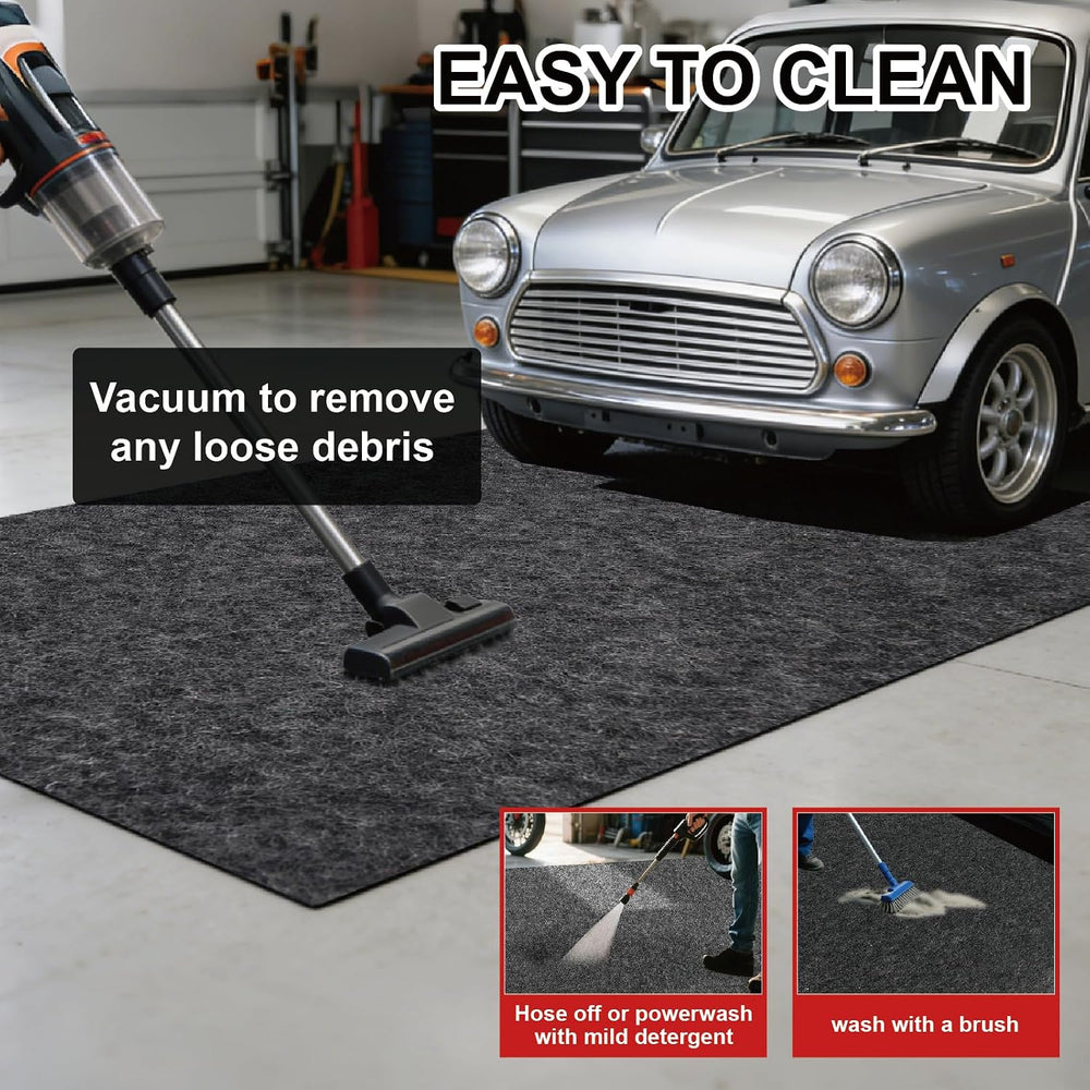 19.7' ×8.2' Garage Floor Mat for Under Car, Heavy-Duty Oil Spill Mat,...