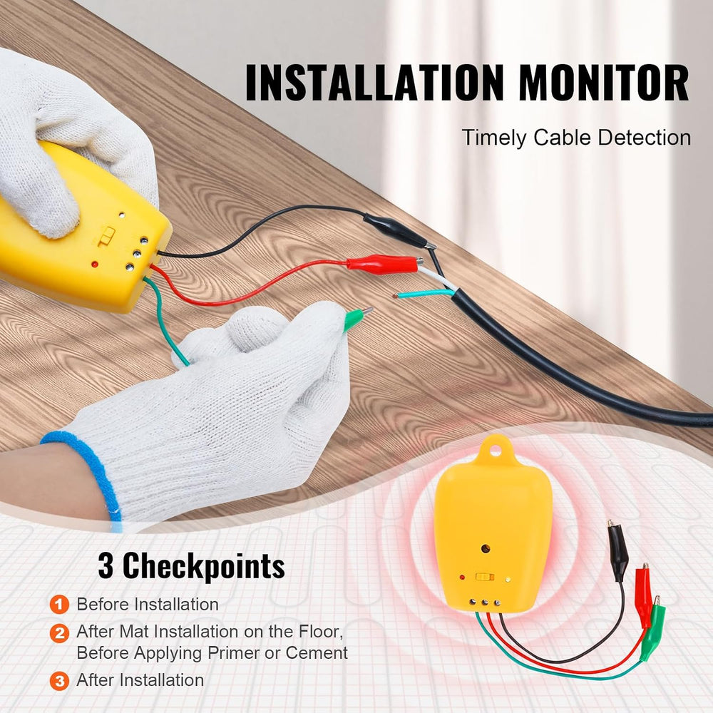 VEVOR Floor Heating Mat, 110-120V, Adhesive Back for Easy Installation