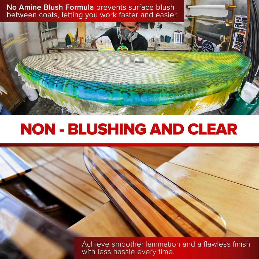 MAS Epoxies 2:1 Non-Blushing Marine Epoxy Resin Kit (1.5 Quart, Medium)