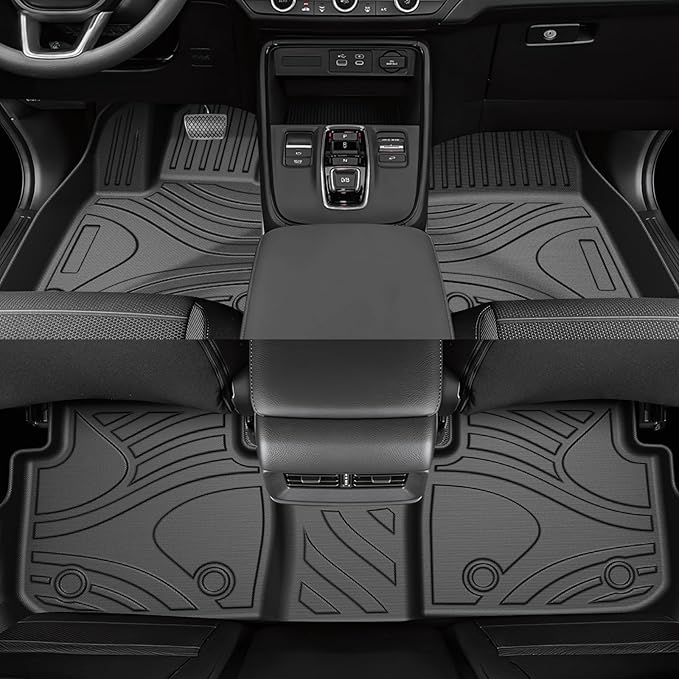 Powerty Floor Mats for Honda CR-V 2023 2024 2025 Accessories All Weather Car