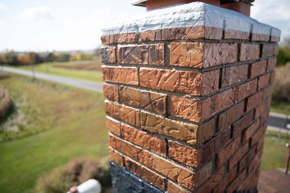 MasonryDefender Chimney Brick Sealer, Clear Water-Based Siloxane Sealer - Bre...