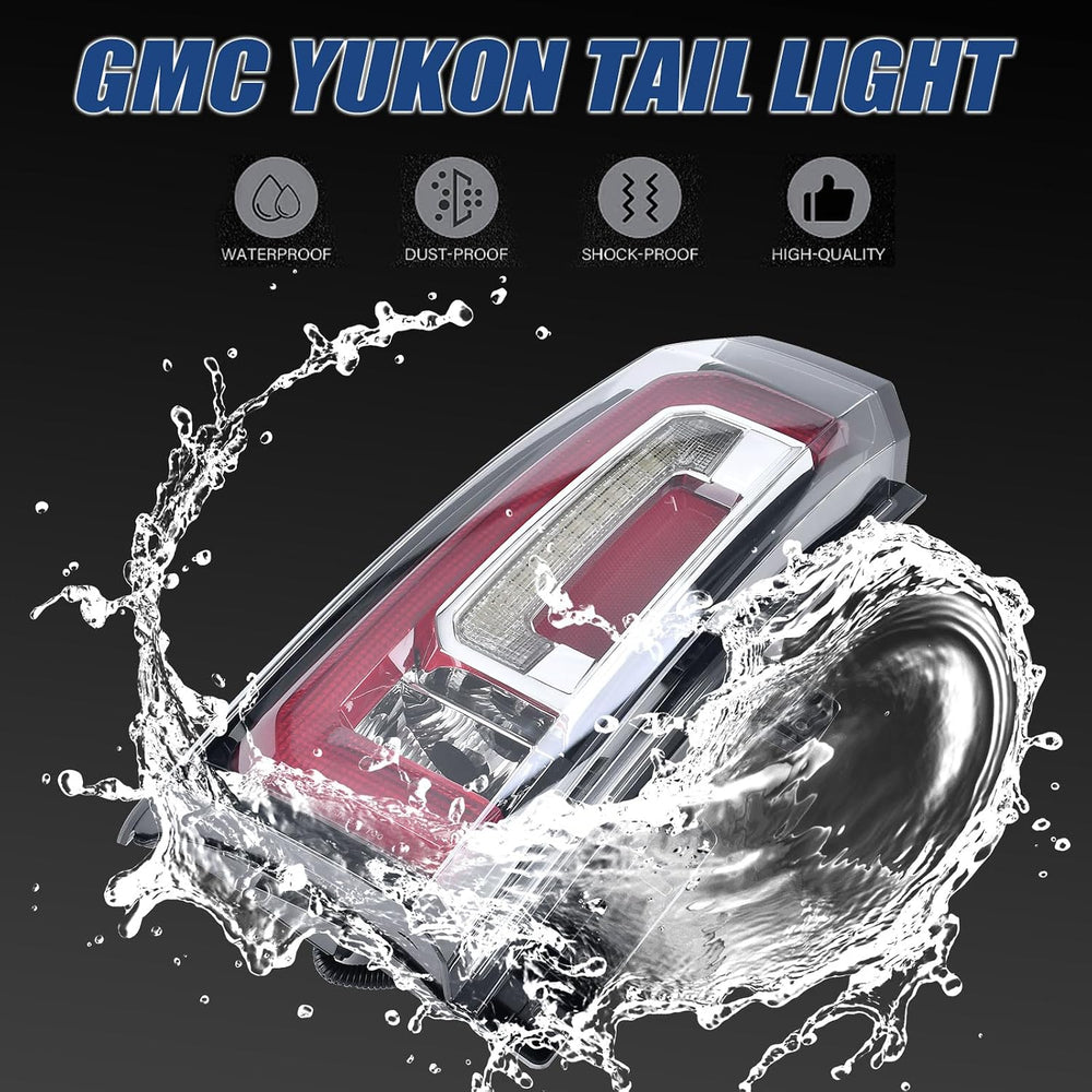 Tail Lights Assembly Compatible With GMC Yukon/Yukon XL 2015 2016 2017 2018 2...