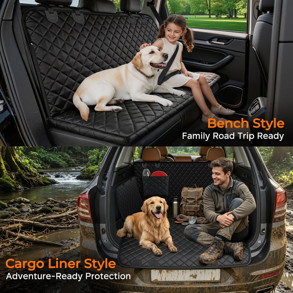 URPOWER Dog Car Seat Cover for Back Seat, 100% Waterproof Hammock for Car