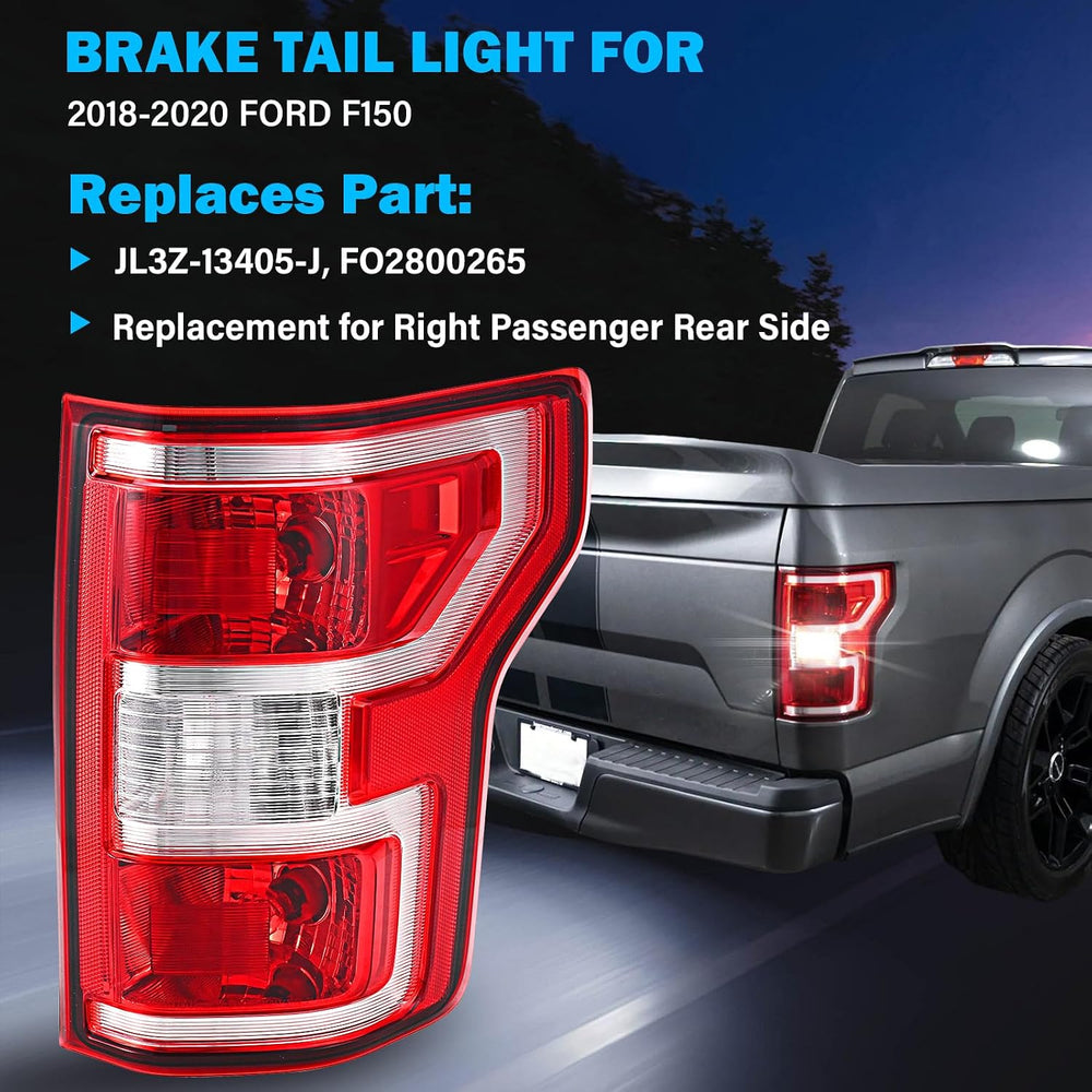 Tail Lights Assembly Compatible with 2018 2019 2020 Ford F-150 Right Passenge...