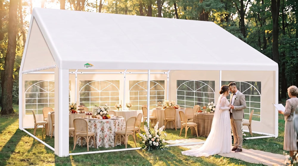 20x20ft Party Tent Heavy Duty for Parties Waterproof, Wedding and Event Canop...