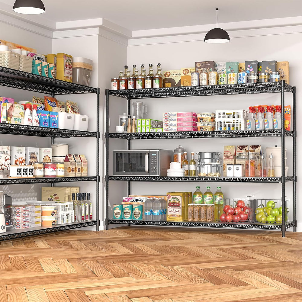 60" W Storage Shelves 2640 LBS Heavy Duty Garage Shelving, Adjustable Wi...