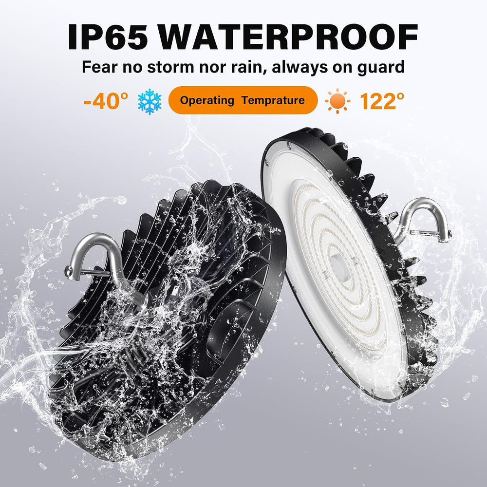10 Pack UFO High Bay Led Shop Lights 150W, 21,000lm 5000K, ETL