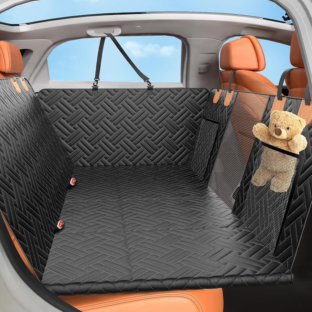 Back Seat Extender for Dogs,Hard Bottom Car Seat Cover for Dogs