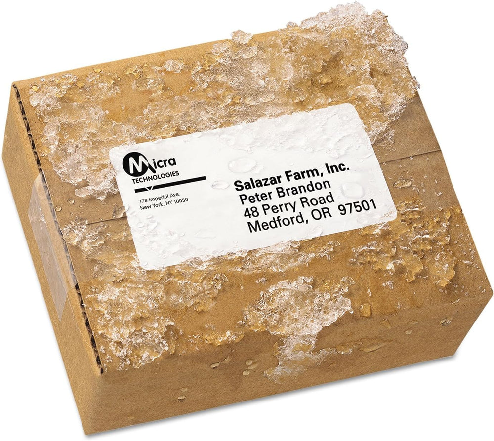 Waterproof Shipping Labels with TrueBlock and Sure Feed, Laser Printers, 2 x ...