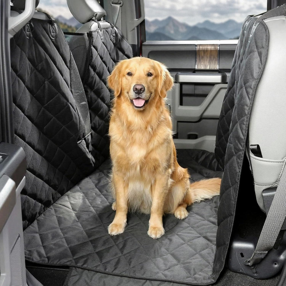 4Knines Dog Floor Hammock for Crew Cab Trucks, Passenger Side Black