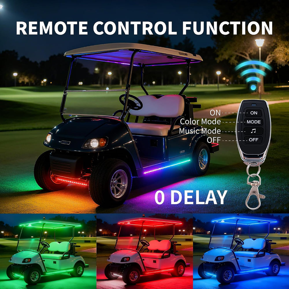 4Pcs Golf Cart Lights underglow Light kit/Accessories Lighting/Wheel Lights/l...