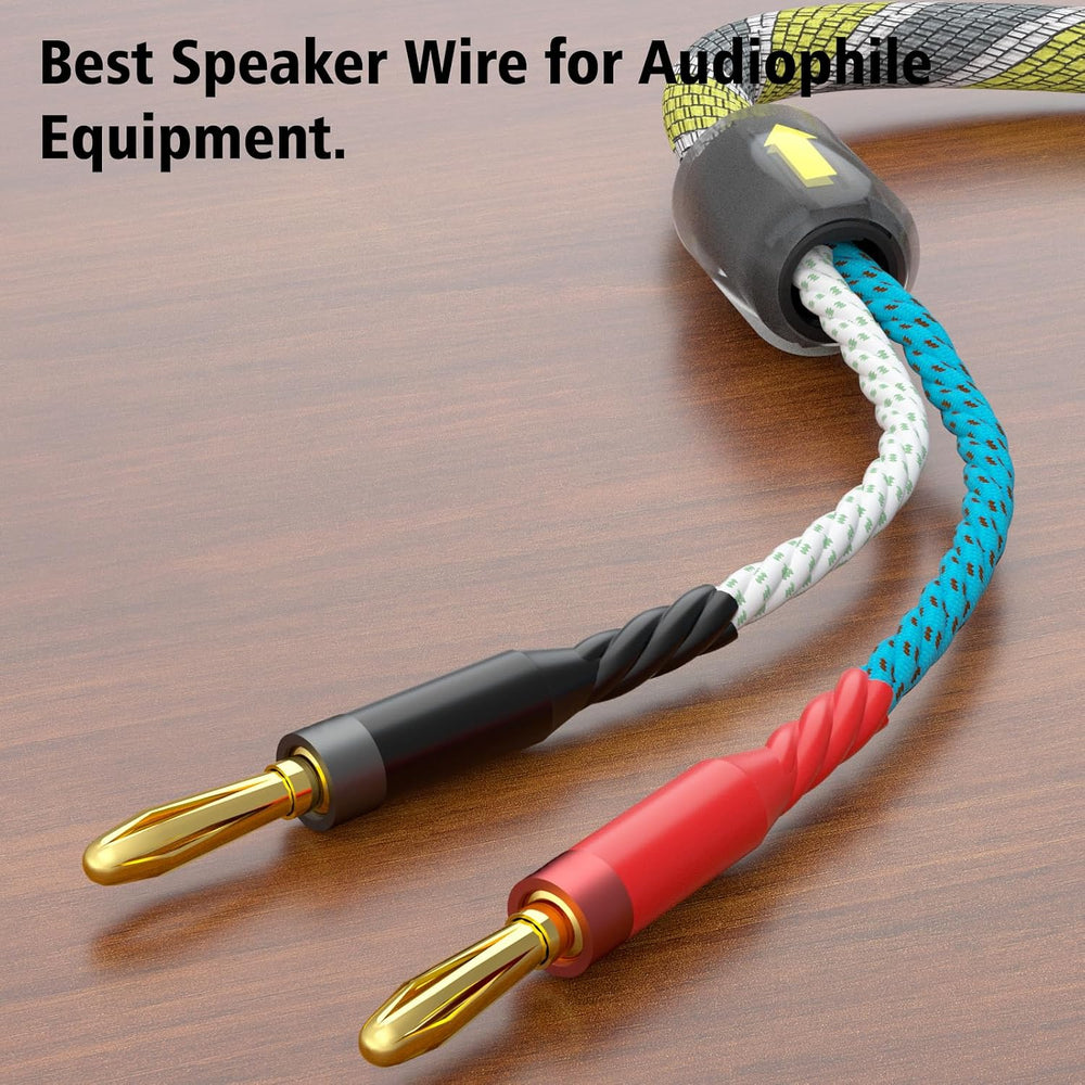 9AWG Speaker Wire 2 x 6.3 mmยฒ HiFi Audiophile Speaker Cable 1 Pair(3M)