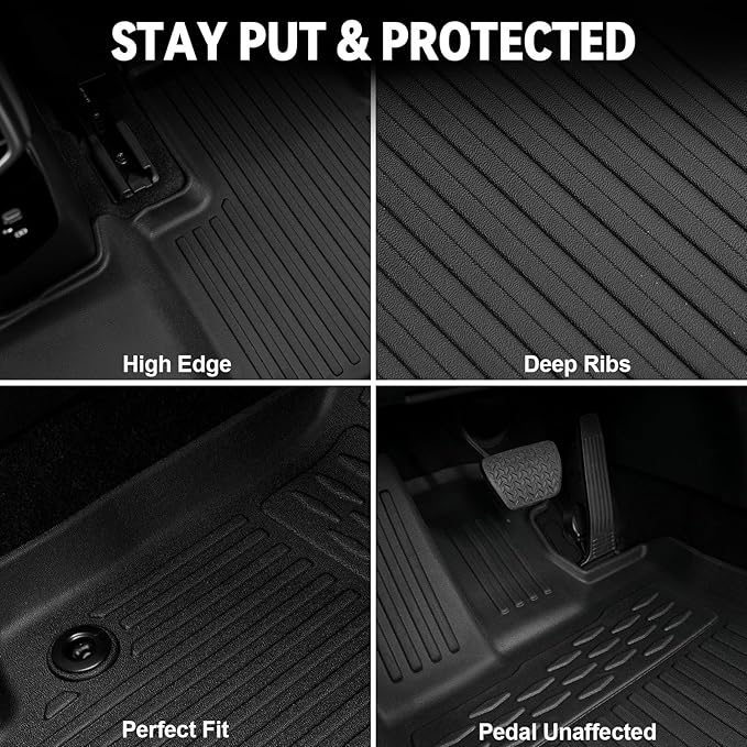 Floor Mats Set for 2023-2025 Lexus RX350/RX350H/RX500h Accessories, All Weather