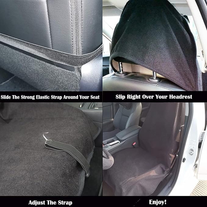 Car Seat Cover Protector Front Seats, (2Pcs)
