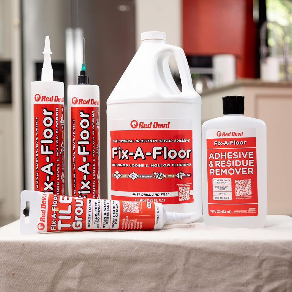 The Original Fix-A-Floor Loose Tile Repair Adhesive with Syringe - Tile, Porc...