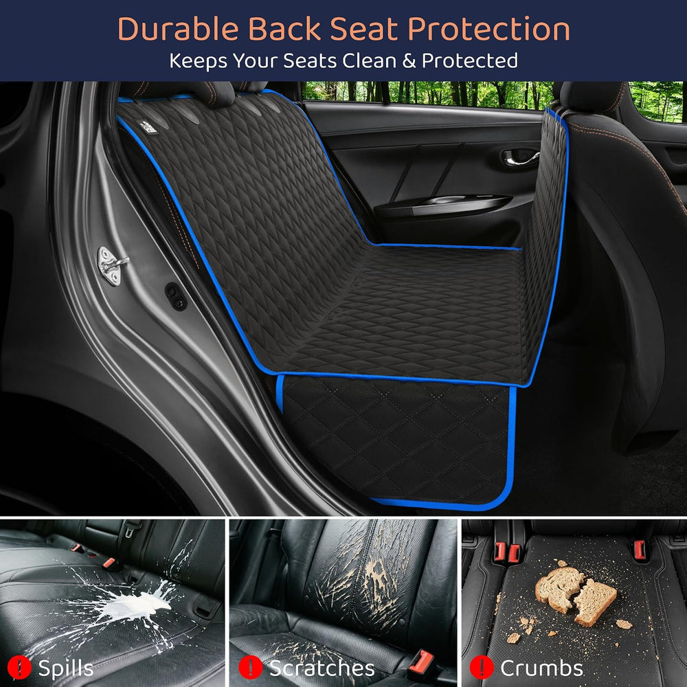 Dog Car Seat Cover for Back Seat, Dog Hammock for Car, SUV, Truck & Tesla