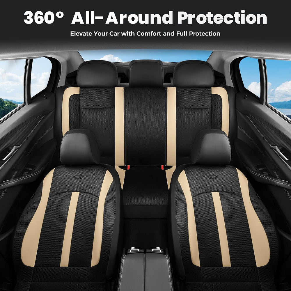Car Seat Covers, Breathable Mesh Automotive Seat Cover Full Sets, Front Seat ...