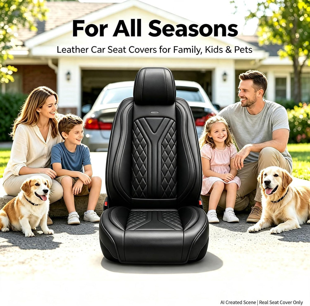 for Honda Civic 2003-2027 Custom Fit Car Seat Covers, Black