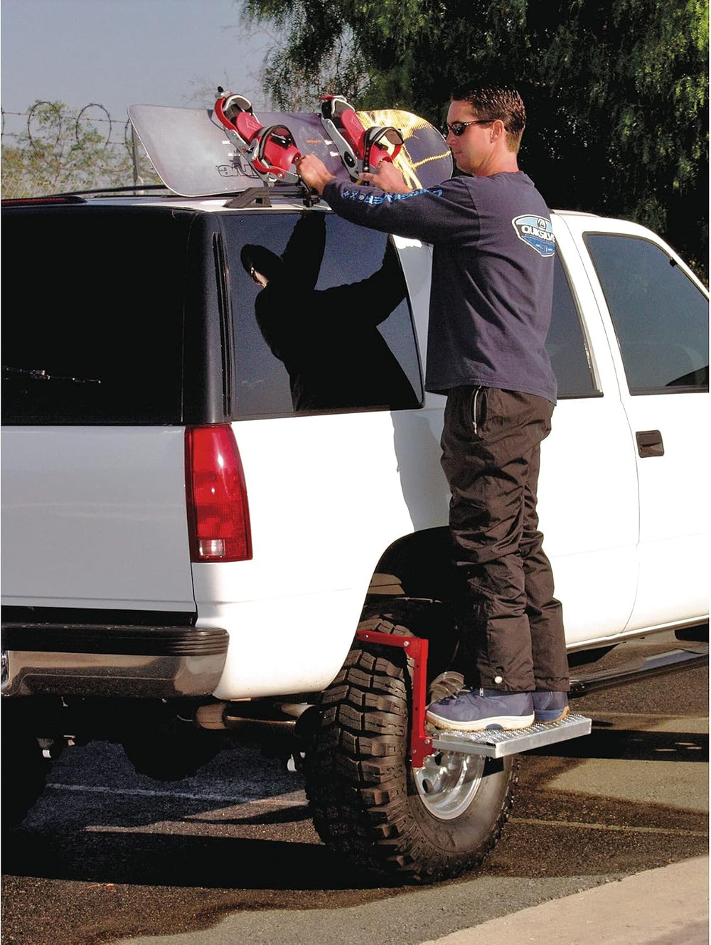 Powerbuilt Tire Step for Truck, SUV, Semi, Heavy Duty 300 lb. Capacity, Non-S...
