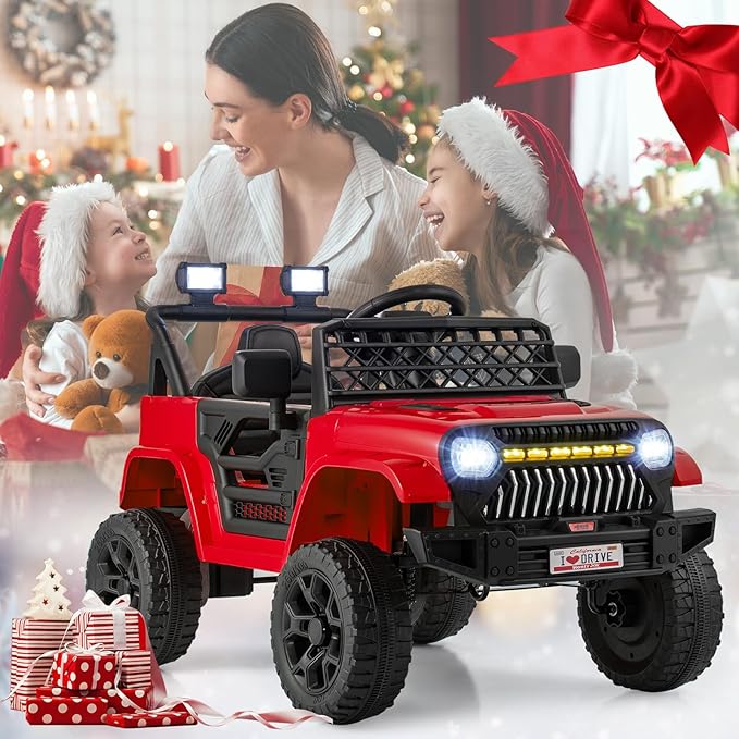 Costzon Kids Ride On Truck, 12V Battery Powered Electric Vehicles w/Remote