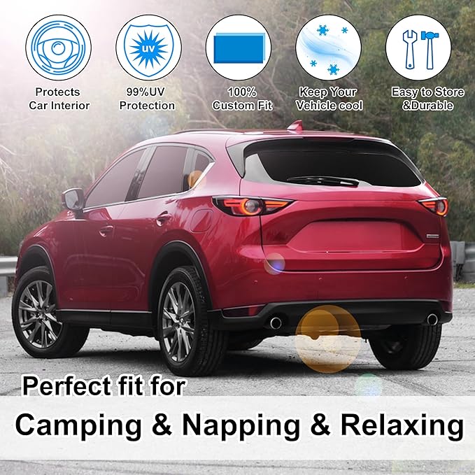TINGLU Window Shades for Mazda CX-5 2017-2024 2025 Accessories Car Side Full ...