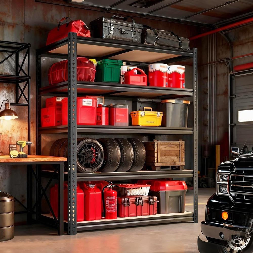 Garage Racks for Storage๏ผ5-Tier Adjustable Garage Shelving Storage Shelves,24...
