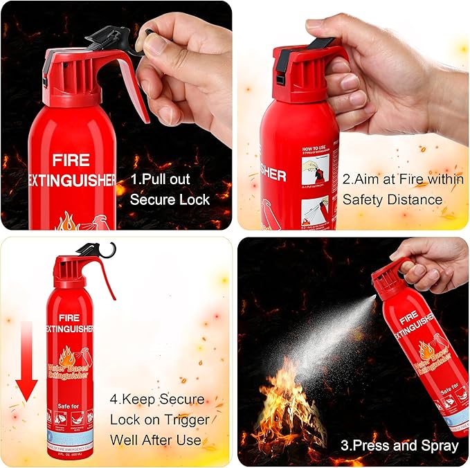 Fire Extinguisher for Home, Portable A, K Class Fire Extinguishers