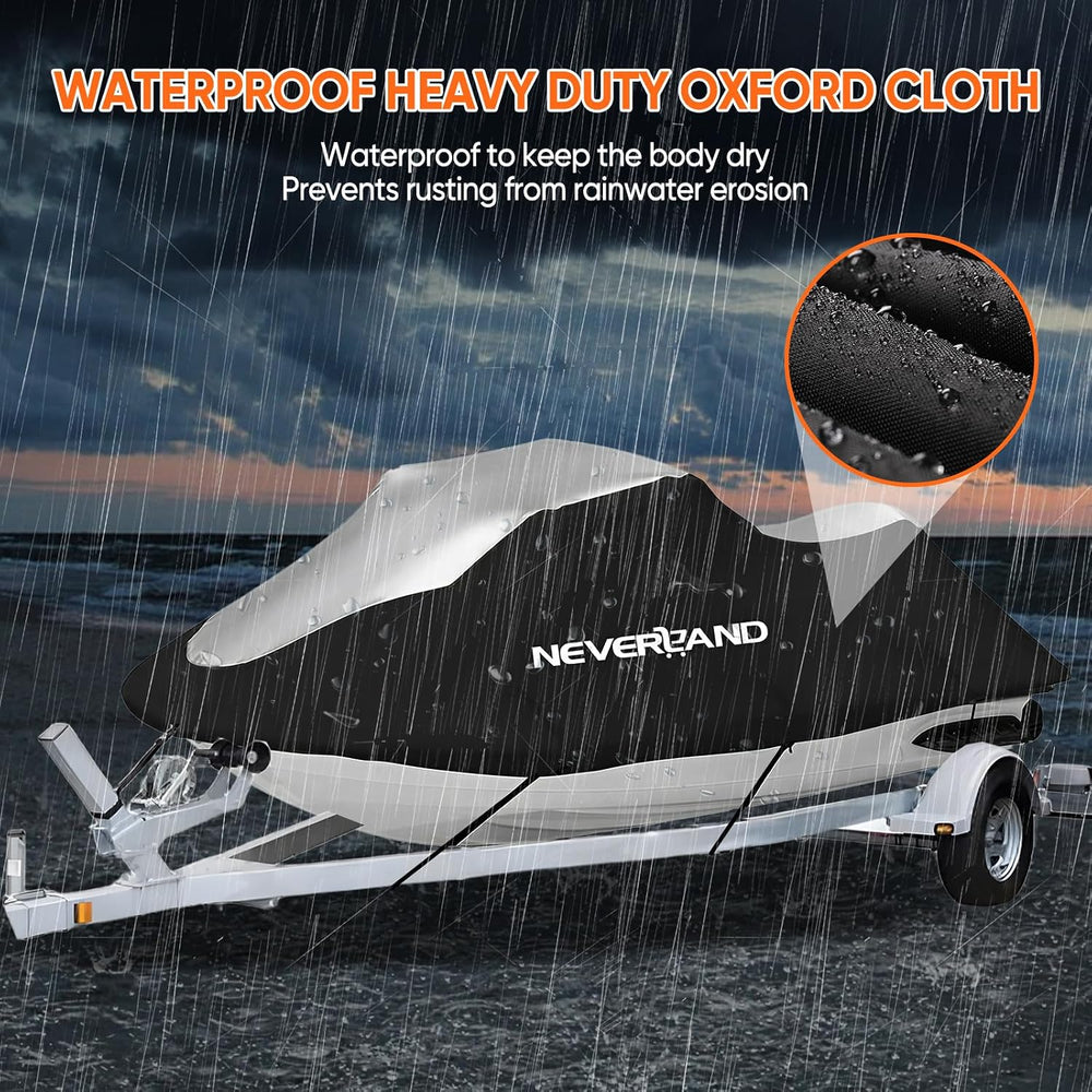 Jet Ski Cover Jetski Cover Compatible with Yamaha Seadoo, Trailerable Jet Ski...