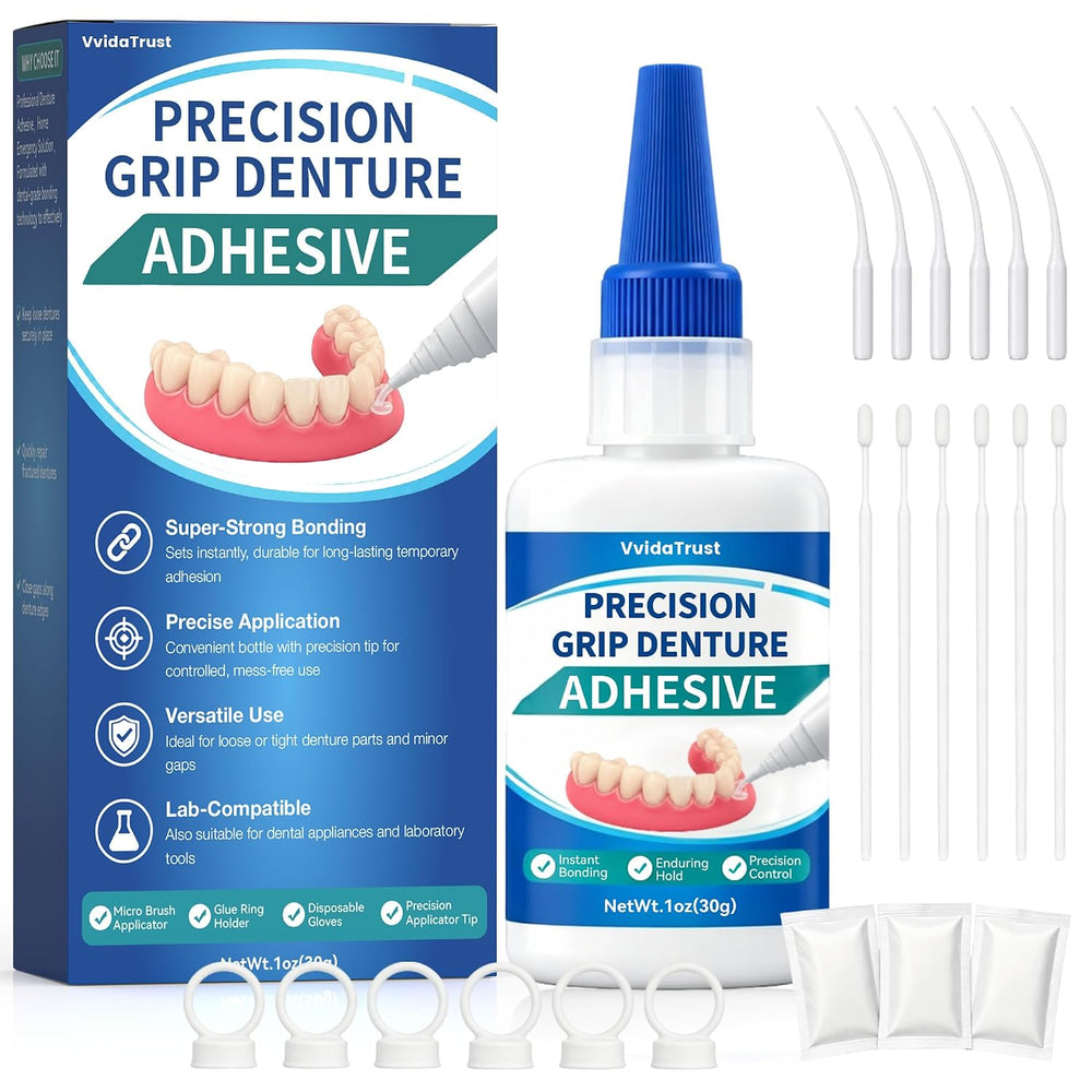 Dental Lab Instant Bonding Dental Glue for Dentures & Lab Tools, 1oz