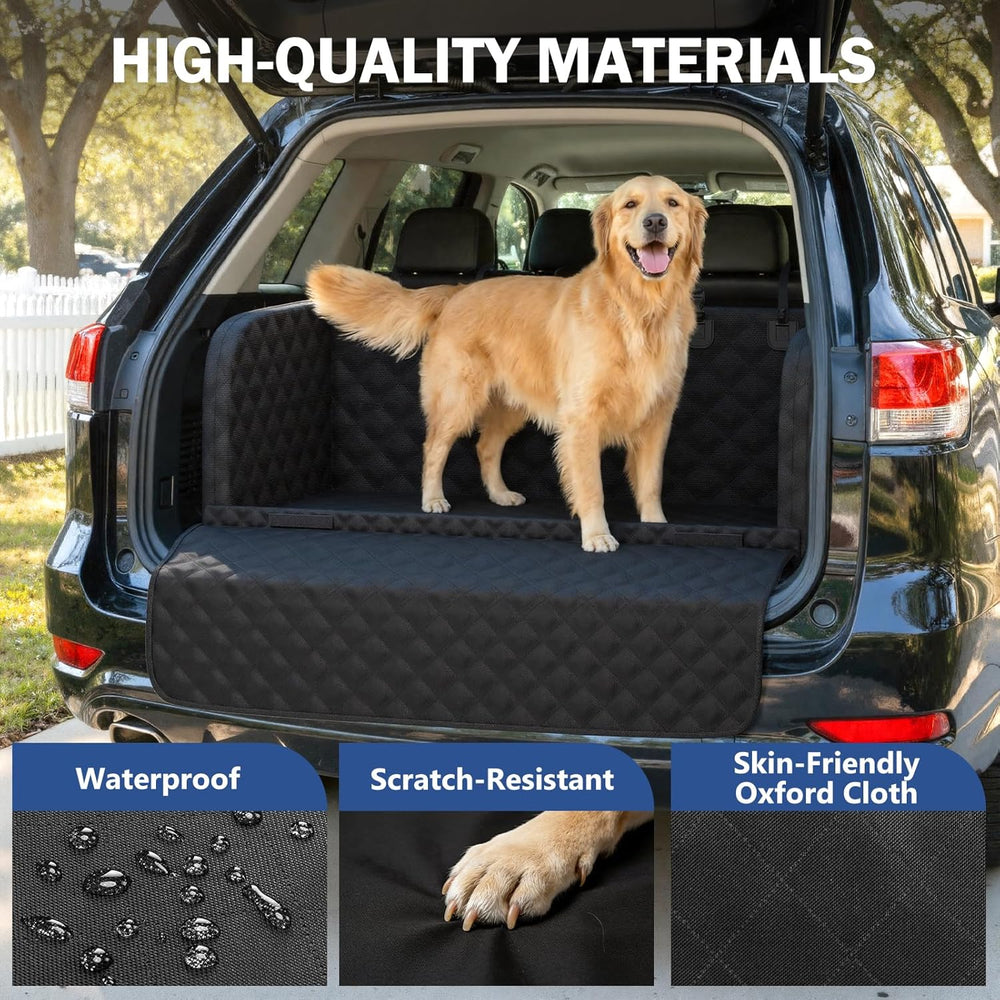 Pecute SUV Cargo Liner for Dogs, Water Resistan Pet Trunk Cover with Soft Cus...