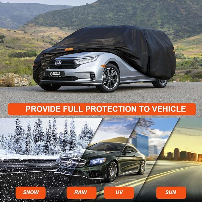 Kayme 7 Layers Minivan Car Cover Waterproof All Weather