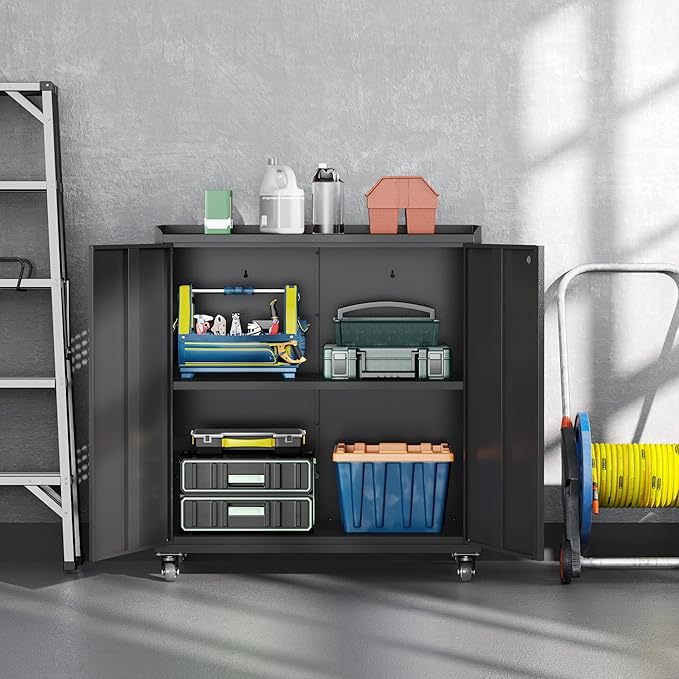 34" Metal Garage Storage Cabinet