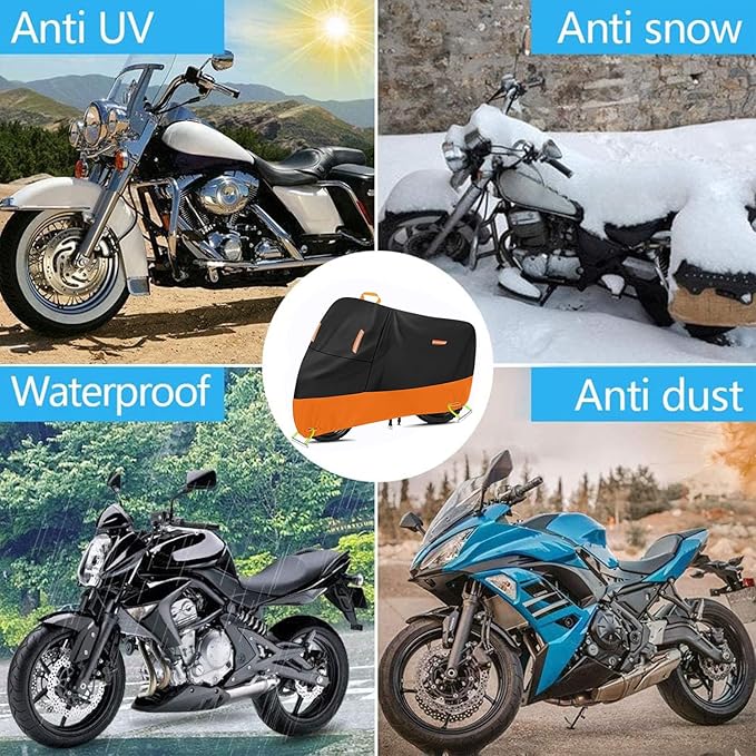 Heavy Duty Motorcycle Cover 300D Oxford Heavy Duty Oxford Dirt Bike Cover 450cc