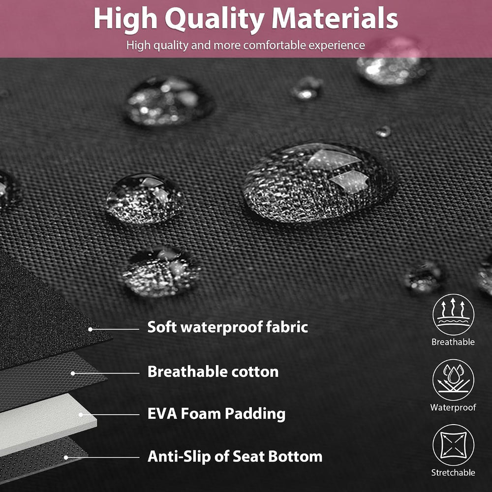 CAR PASS Waterproof Car Seat Covers Front Seats Only with 5mm Composite EVA, ...