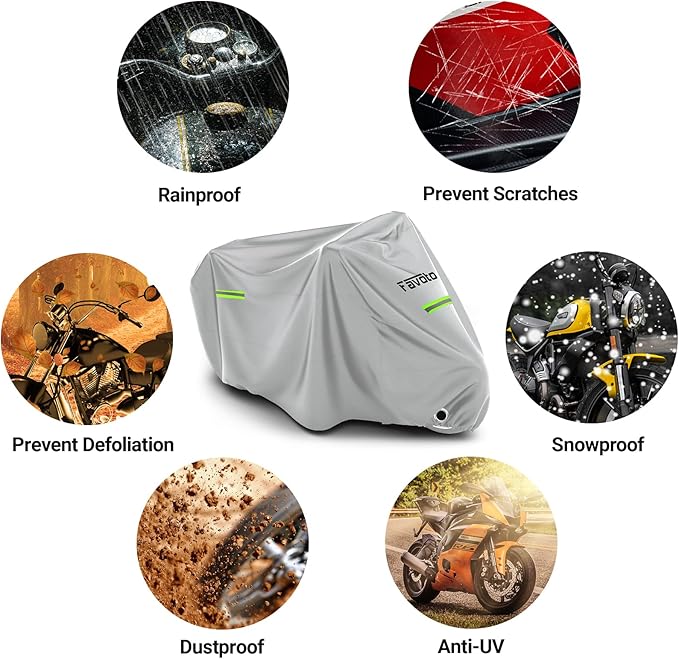 Favoto Motorcycle Cover Waterproof Outdoor
