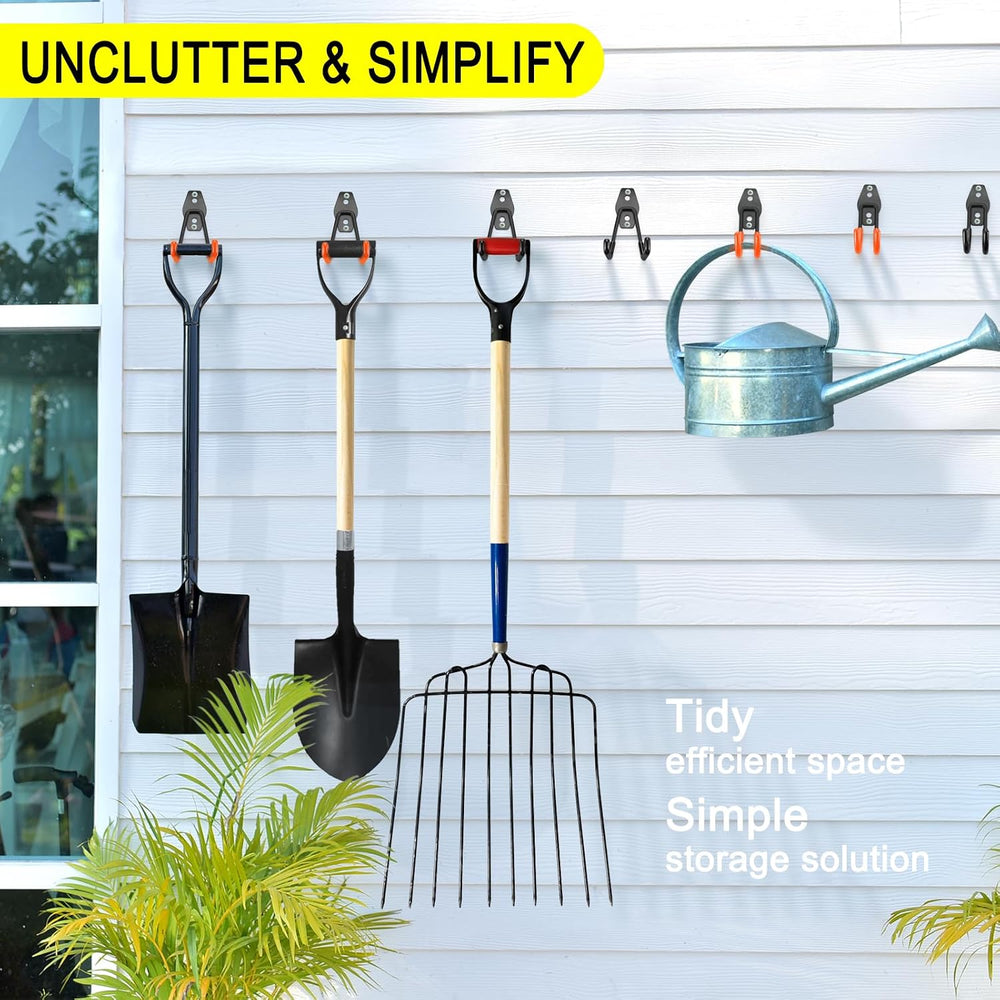 28 Pack Heavy Duty Garage Hooks, Utility Wall Mounted Storage System, with An...