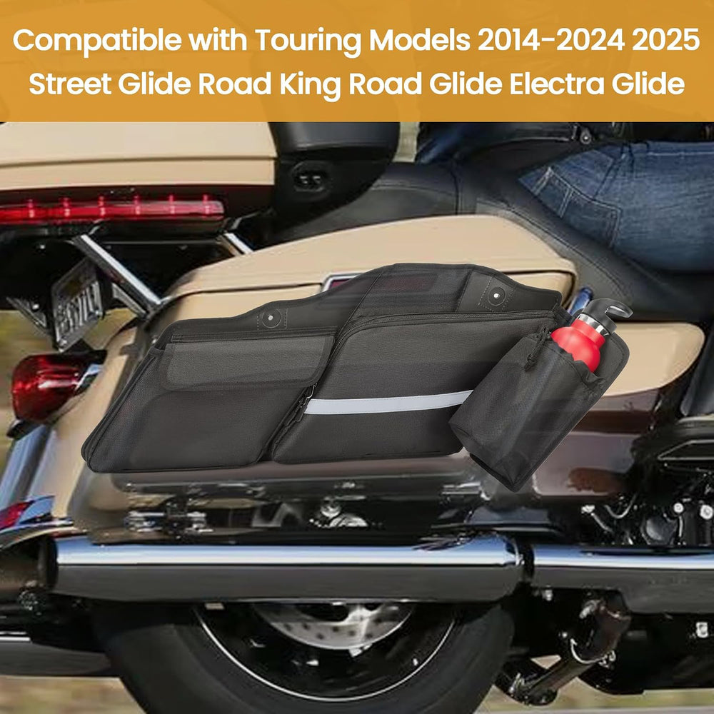 HODRANT Motorcycle Saddlebag Organizer, Saddlebag Liners Side Bag Compatible ...