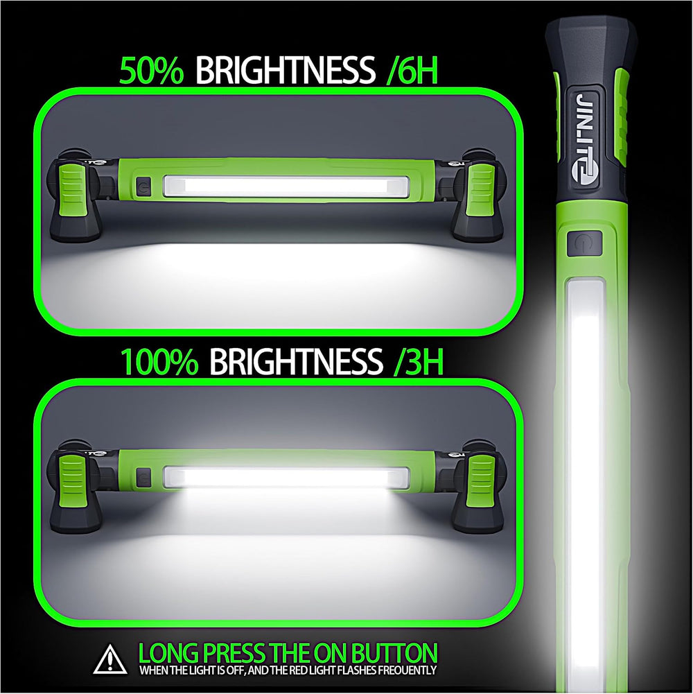 Magnetic Work Light Bar, Under Hood Rechargeable Mechanic LED, 1 Pack Green