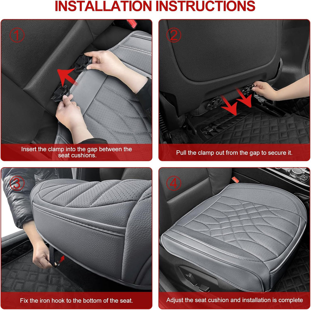 2-Pack Leather Front Car Seat Covers
