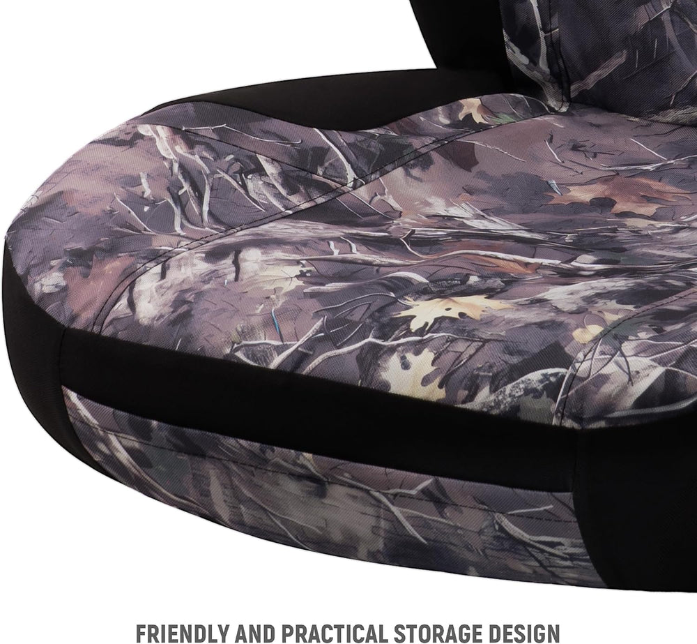 Premium Camo Front Seat Covers – Waterproof Wear Resistant Neoprene & Oxf...