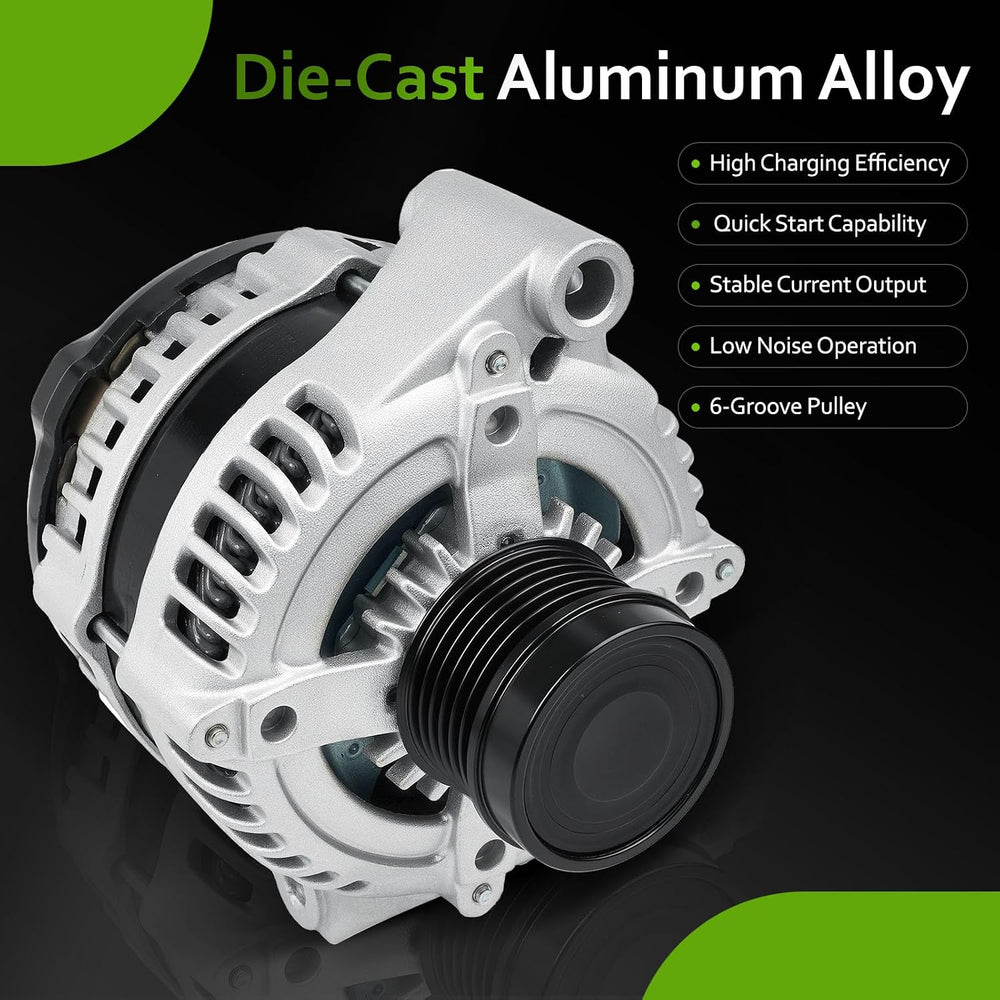 11570 New Alternator Replacement for V6 3.6 L Dodge Grand Caravan 11-20, Jour...